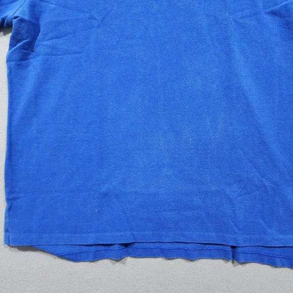 Polo Ralph Lauren Polo Shirt Mens XL Blue Solid Custom Fit 100% Cotton Vintage - Picture 5 of 16